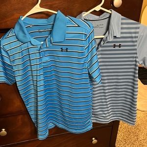 2 Youth XL Under Armour Polo shirts